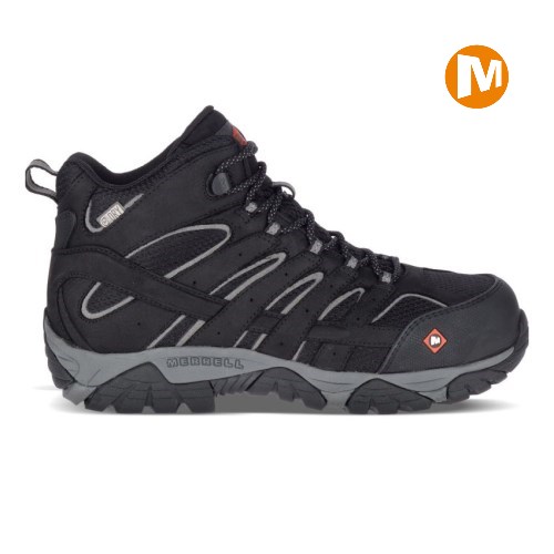 Pánské Pracovní Boty Merrell Moab Vertex Mid Waterproof Comp Toe Černé (CZ. ZENAM)